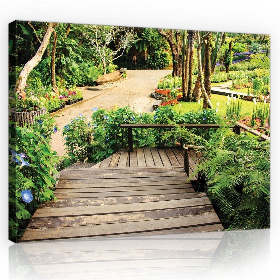 Quadro su tela: Resort tropicale (2) - 75x100 cm