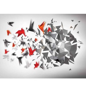 Quadro su tela: Origami birds (7) - 75x100 cm