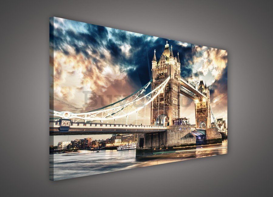 Quadro su tela: Tower Bridge (3) - 75x100 cm