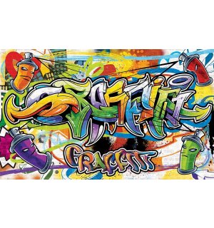 Quadro su tela: Graffiti (2) - 75x100 cm