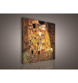 Quadro su tela: Bacio, Gustav Klimt - 75x100 cm