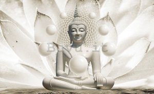Quadro su tela: Buddha bianco - 75x100 cm