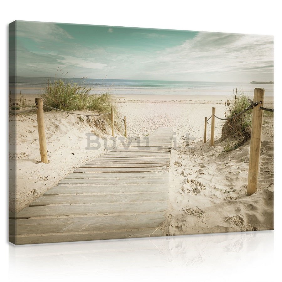 Quadro su tela: Sentiero sulla spiaggia (10) - 75x100 cm