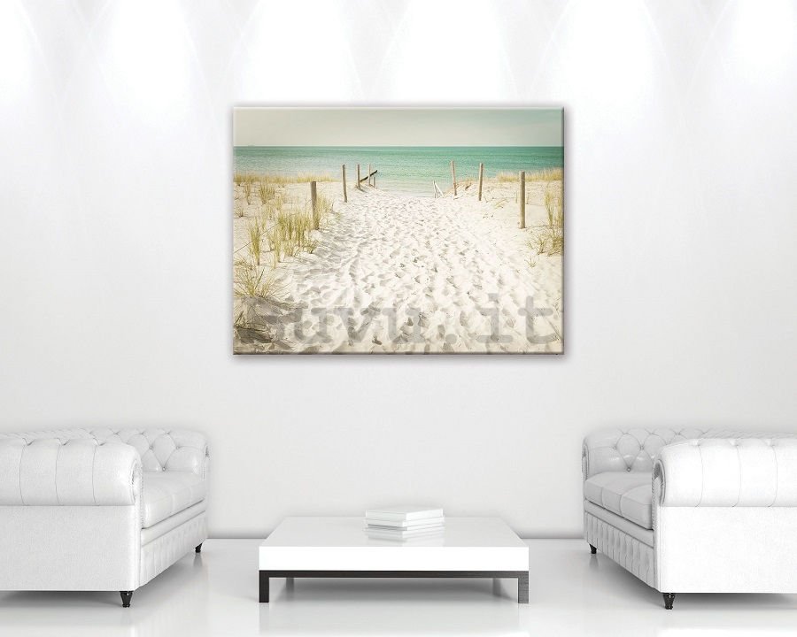 Quadro su tela: Sentiero sulla spiaggia (11) - 75x100 cm