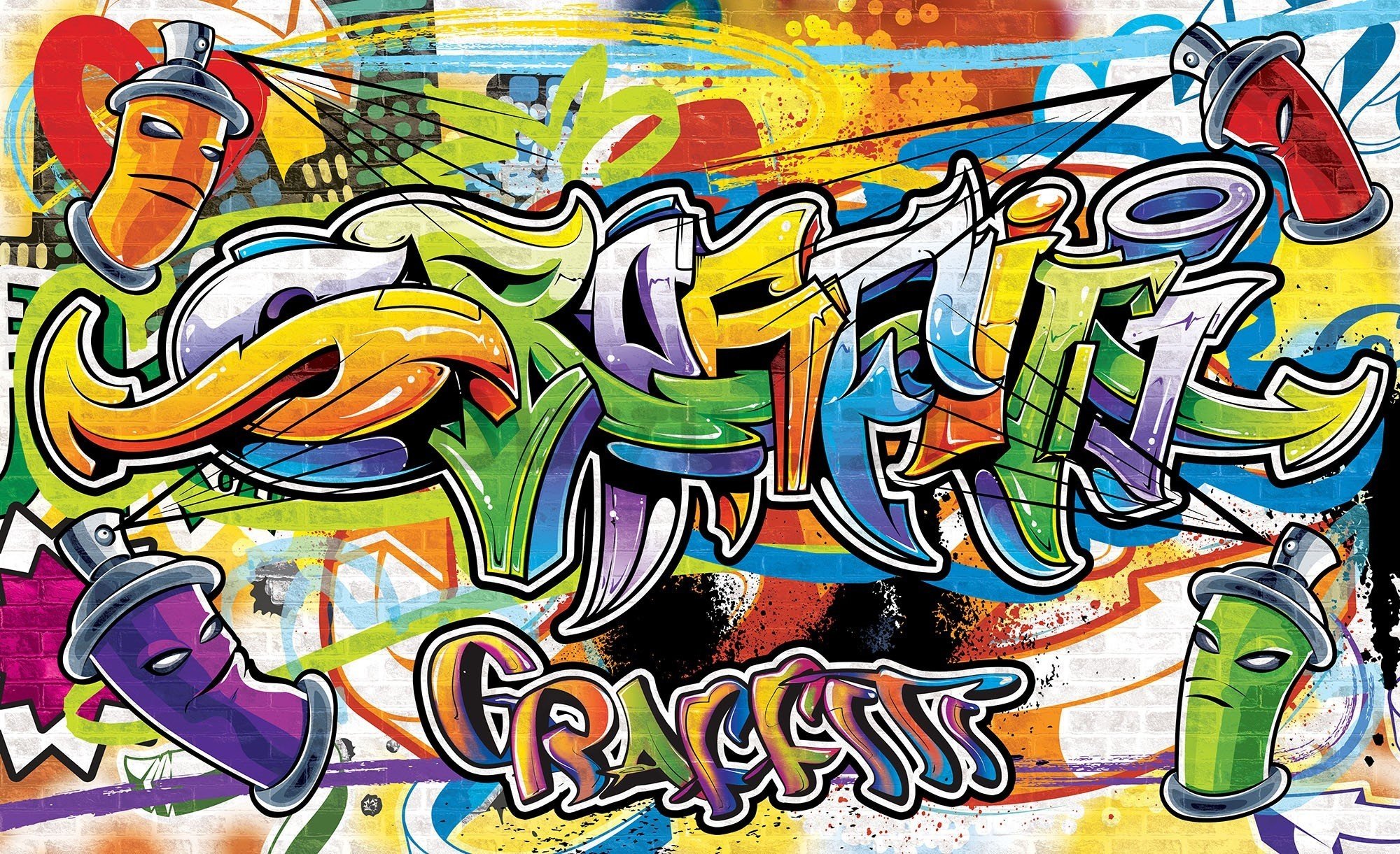 Fotomurale in TNT: Graffiti (2) - 416x254 cm