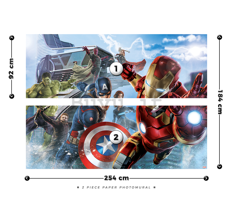 Fotomurale: Avengers (3) - 184x254 cm