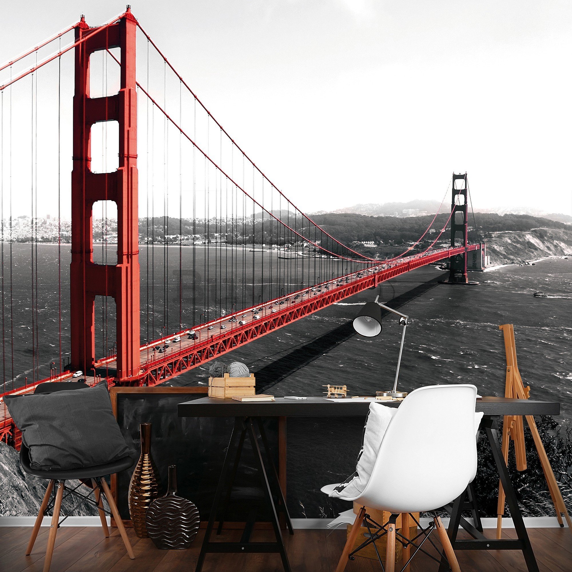 Fotomurale in TNT: Golden Gate Bridge (1) - 416x254 cm