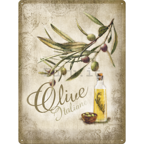 Targa in latta - Olive