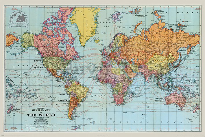 Poster - Mappa del mondo (1)