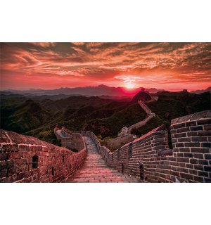 Poster - Great Wall of China (tramonto)