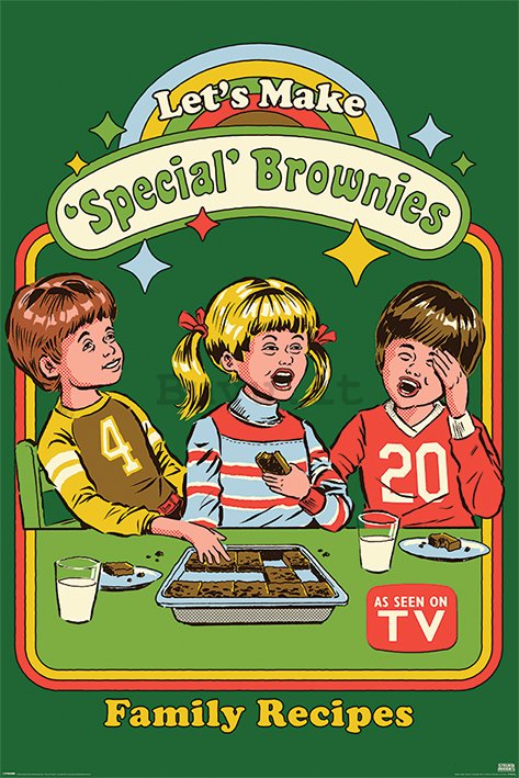 Poster - Let's Make Special Brownies, Steven Rhodes