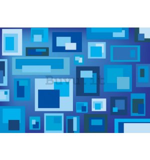 Fotomurale: Astrazione blu (3) - 254x368 cm