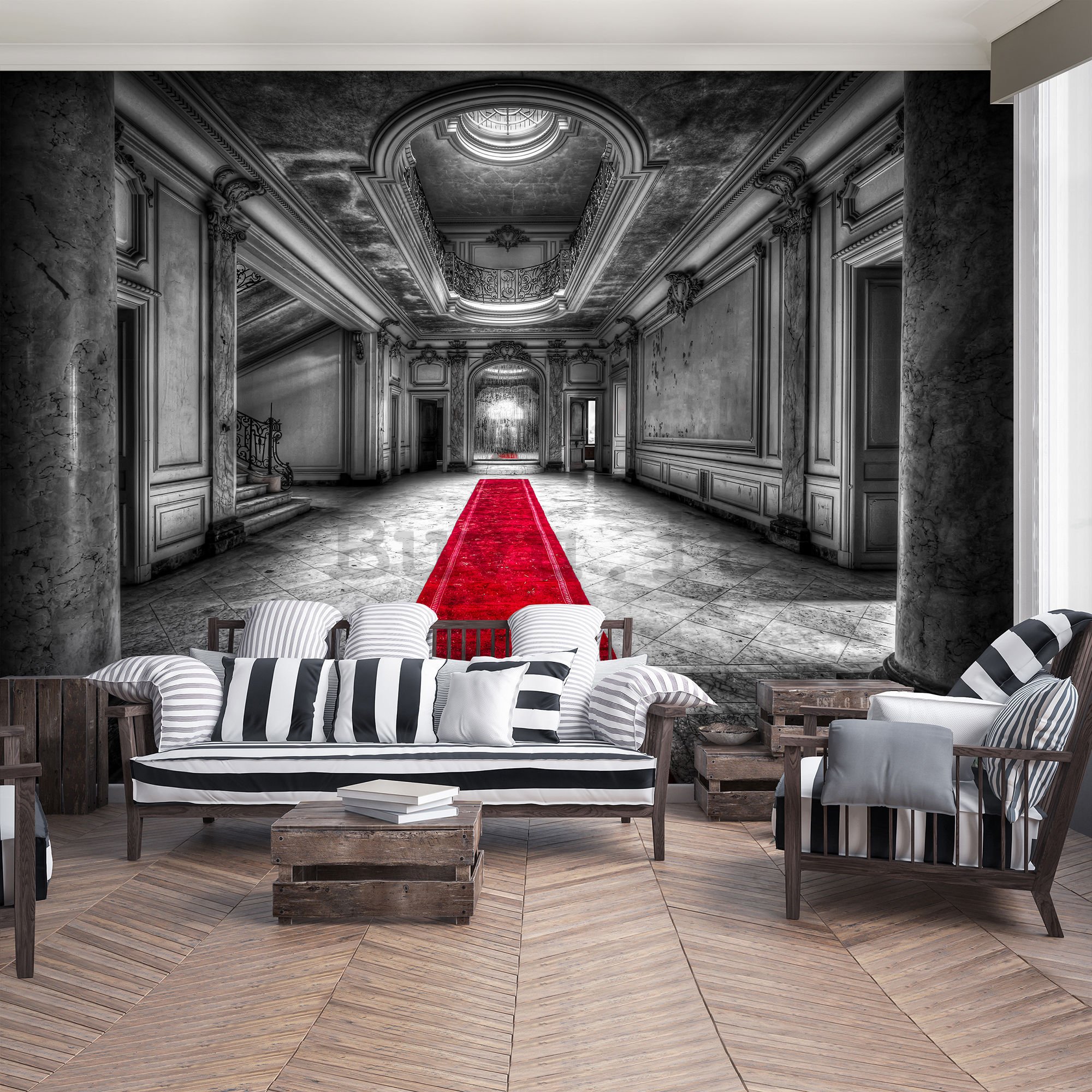 Fotomurale: Corridoio al castello - 184x254 cm
