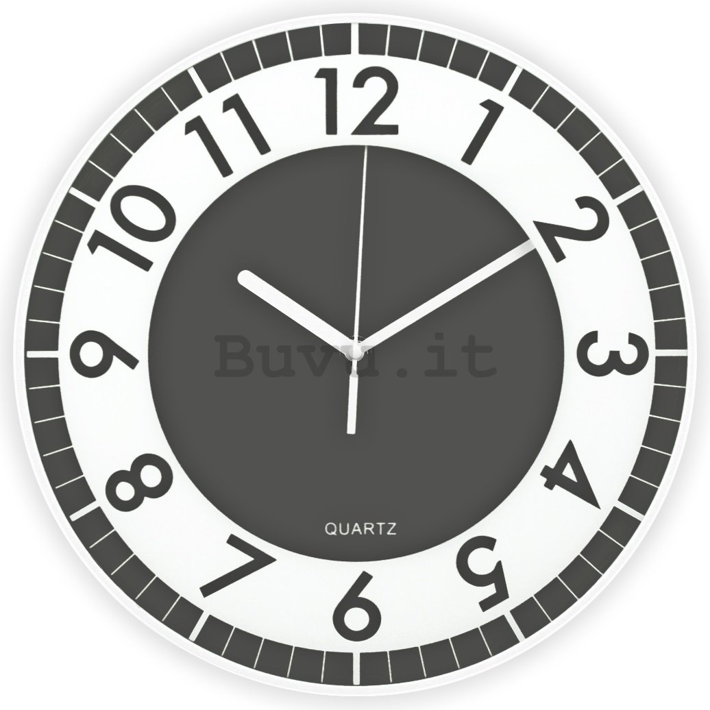 Orologio da parete: Moderno (grigio scuro) - 30 cm