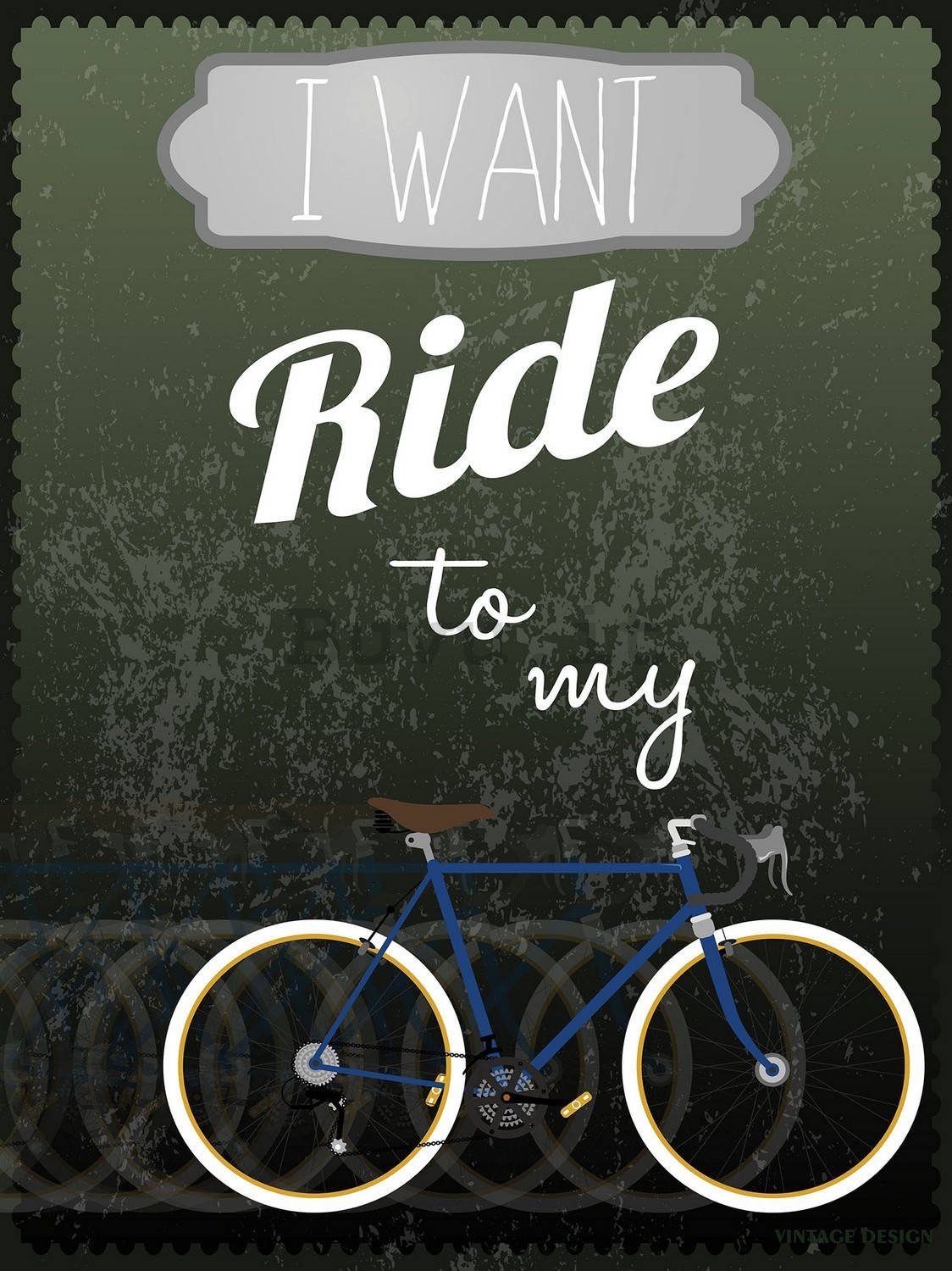 Fotomurale: I Want to Ride my Bicycle - 184x254 cm