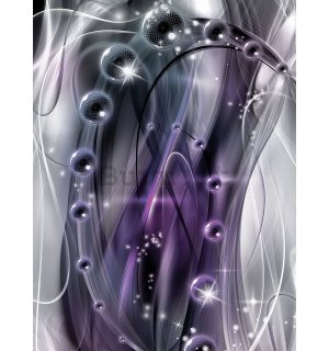 Fotomurale: Astrazione lucida (viola) - 184x254 cm