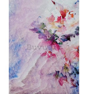 Fotomurale: Astrazione floreale multicolore - 184x254 cm
