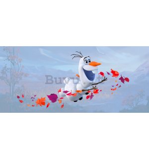 Fotomurale in TNT: Frozen II Anna, Elsa, Olaf (panorama) - 202x90 cm