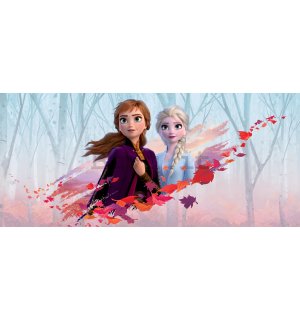 Fotomurale in TNT: Frozen II Sisters (panorama) - 202x90 cm