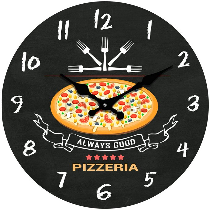 Orologio da parete in vetro - Always Good Pizzeria