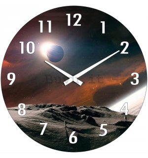 Orologio da parete in vetro: Universe - 34 cm