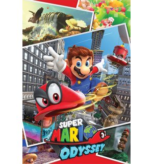 Poster - Super Mario Odyssey (Collage) 