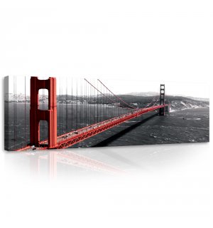 Quadro su tela: Golden Gate Bridge (1) - 145x45 cm