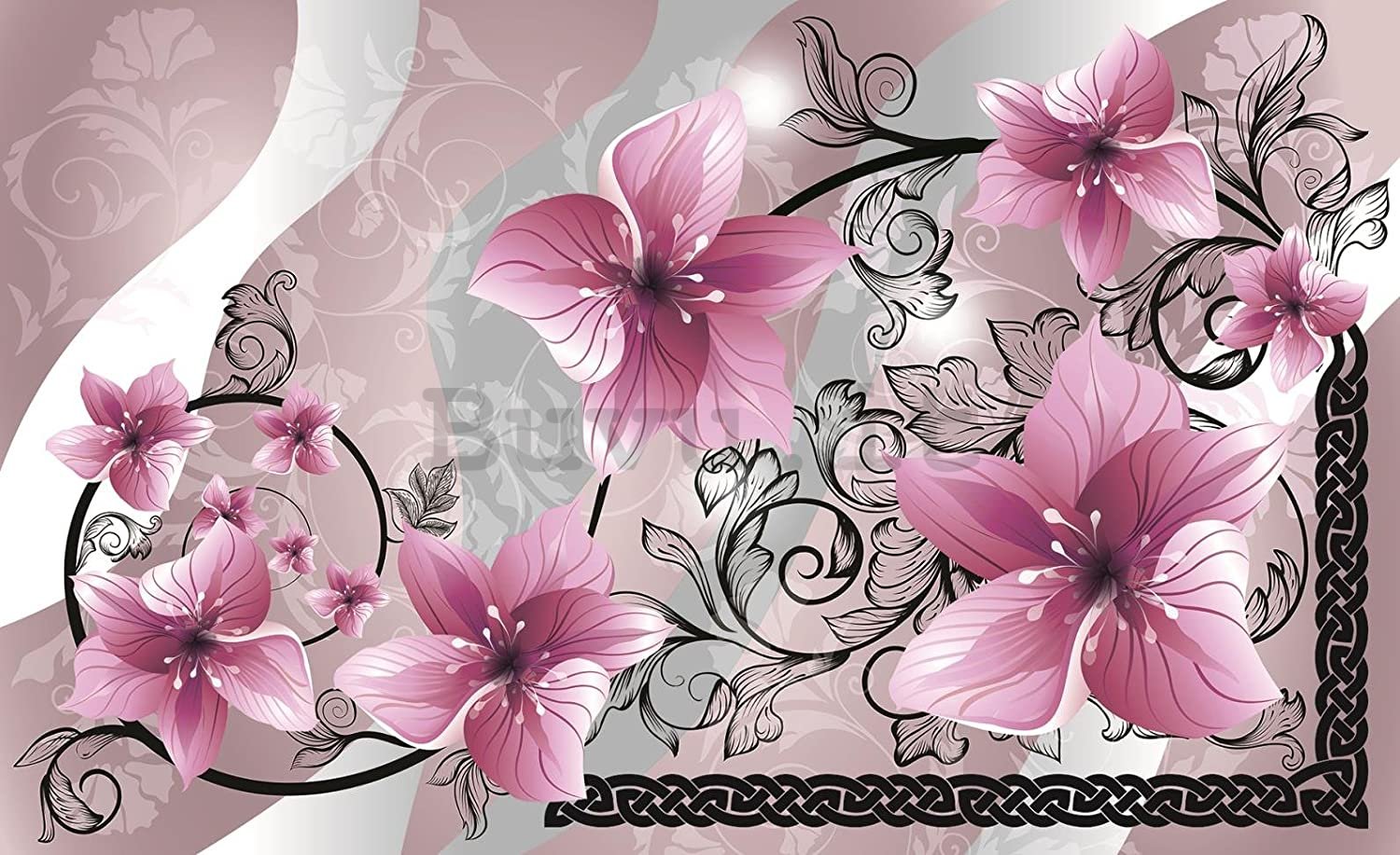 Fotomurale: Fiori rosa - 368x254 cm