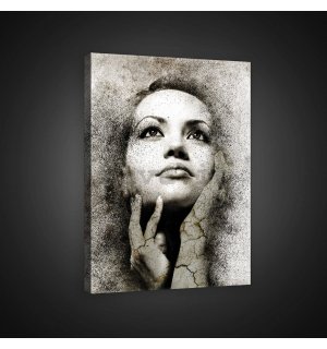 Quadro su tela: Ritratto di donna (1) - 60x80 cm