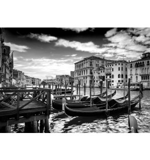 Fotomurale in TNT: Venezia in bianco e nero - 104x70,5cm