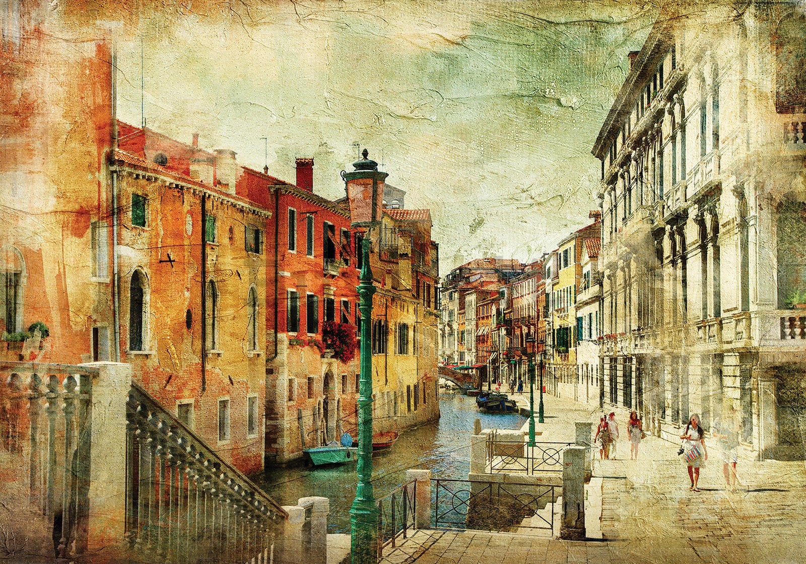 Fotomurale in TNT: Venezia (vintage) - 400x280 cm