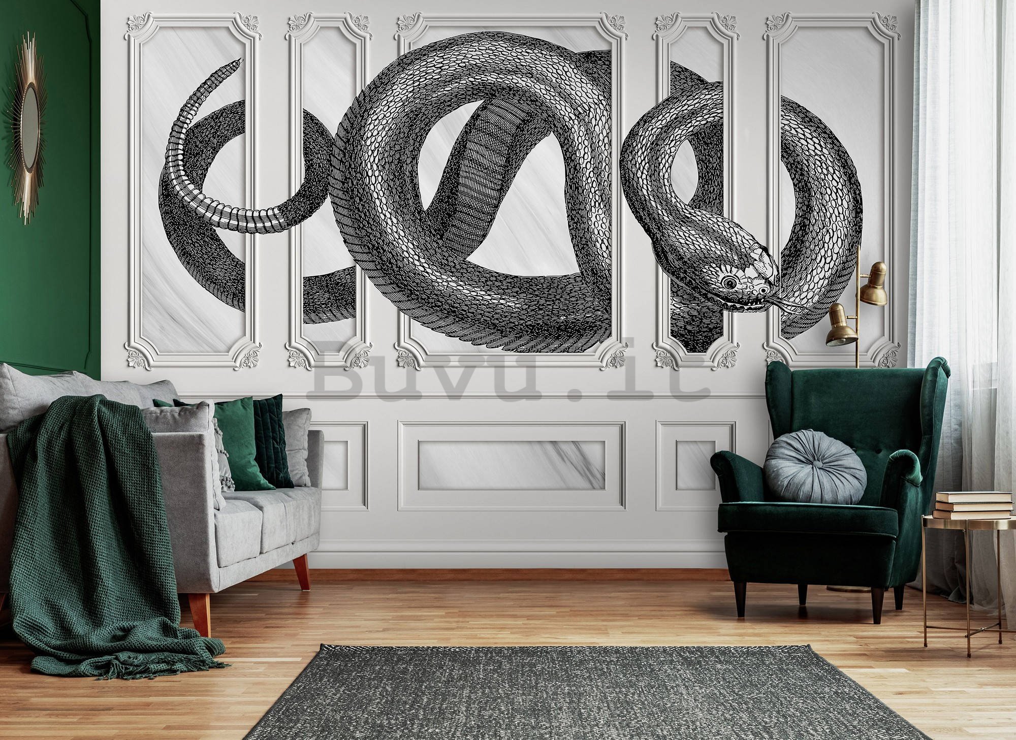 Fotomurale in TNT: Serpente decorazione - 368x254 cm