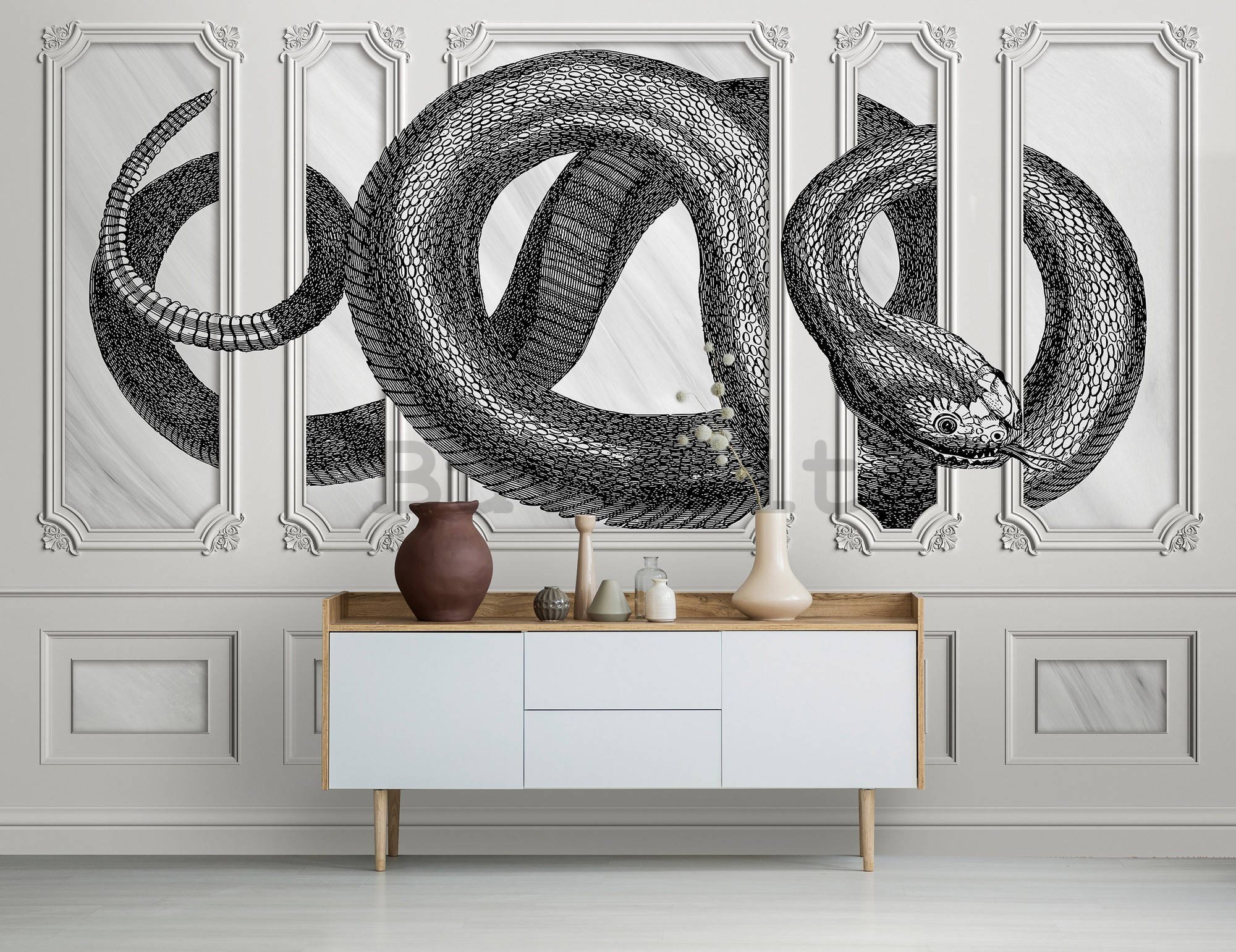 Fotomurale in TNT: Serpente decorazione - 416x254 cm