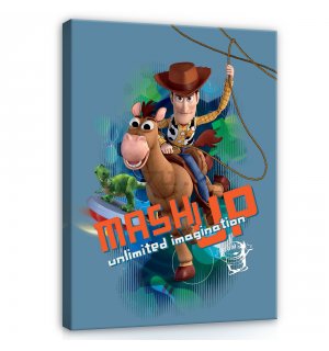 Quadro su tela: Toy Story (Mash Up) - 75x100 cm