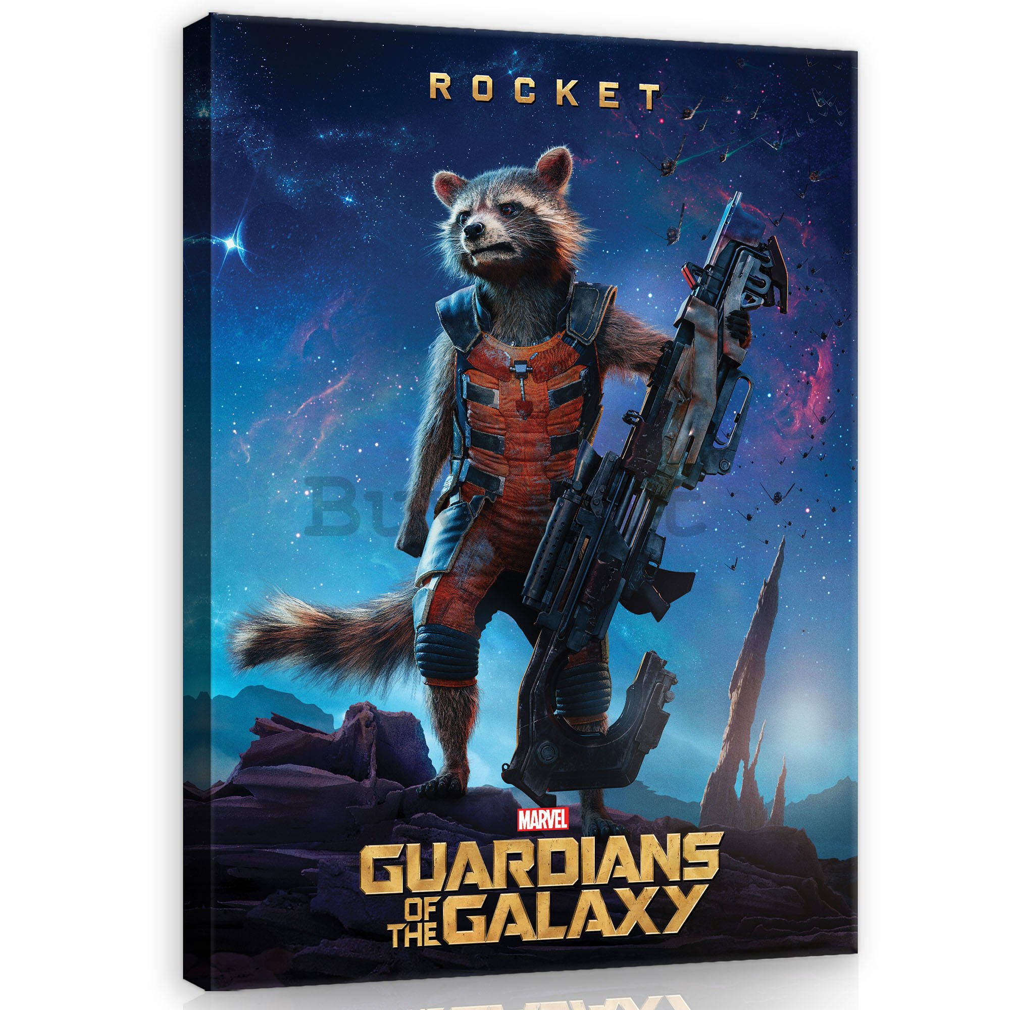Quadro su tela: Guardians of The Galaxy Rocket - 75x100 cm