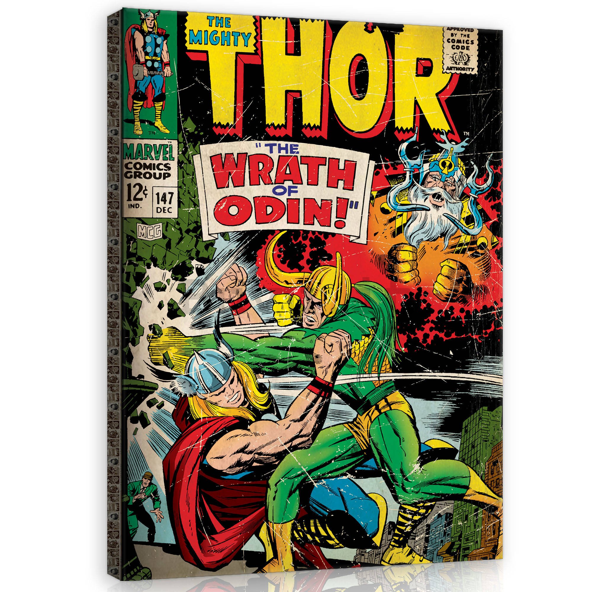 Quadro su tela: Thor (Wrath of Odin) - 80x60 cm