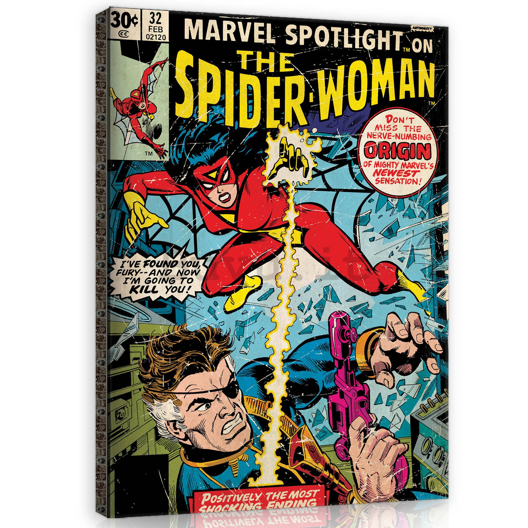 Quadro su tela: The Spider-Woman (comics) - 80x60 cm