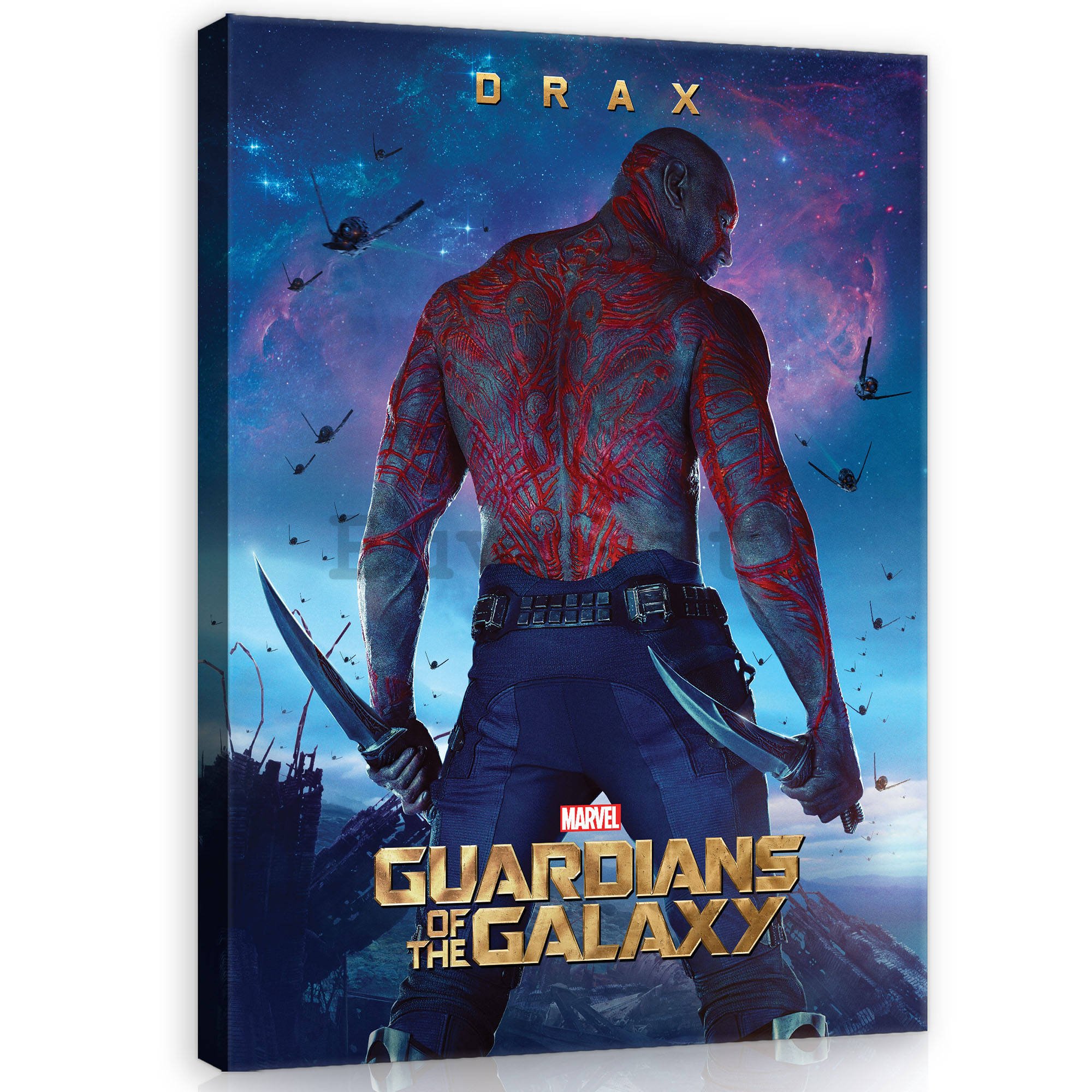 Quadro su tela: Guardians of The Galaxy Drax - 60x80 cm