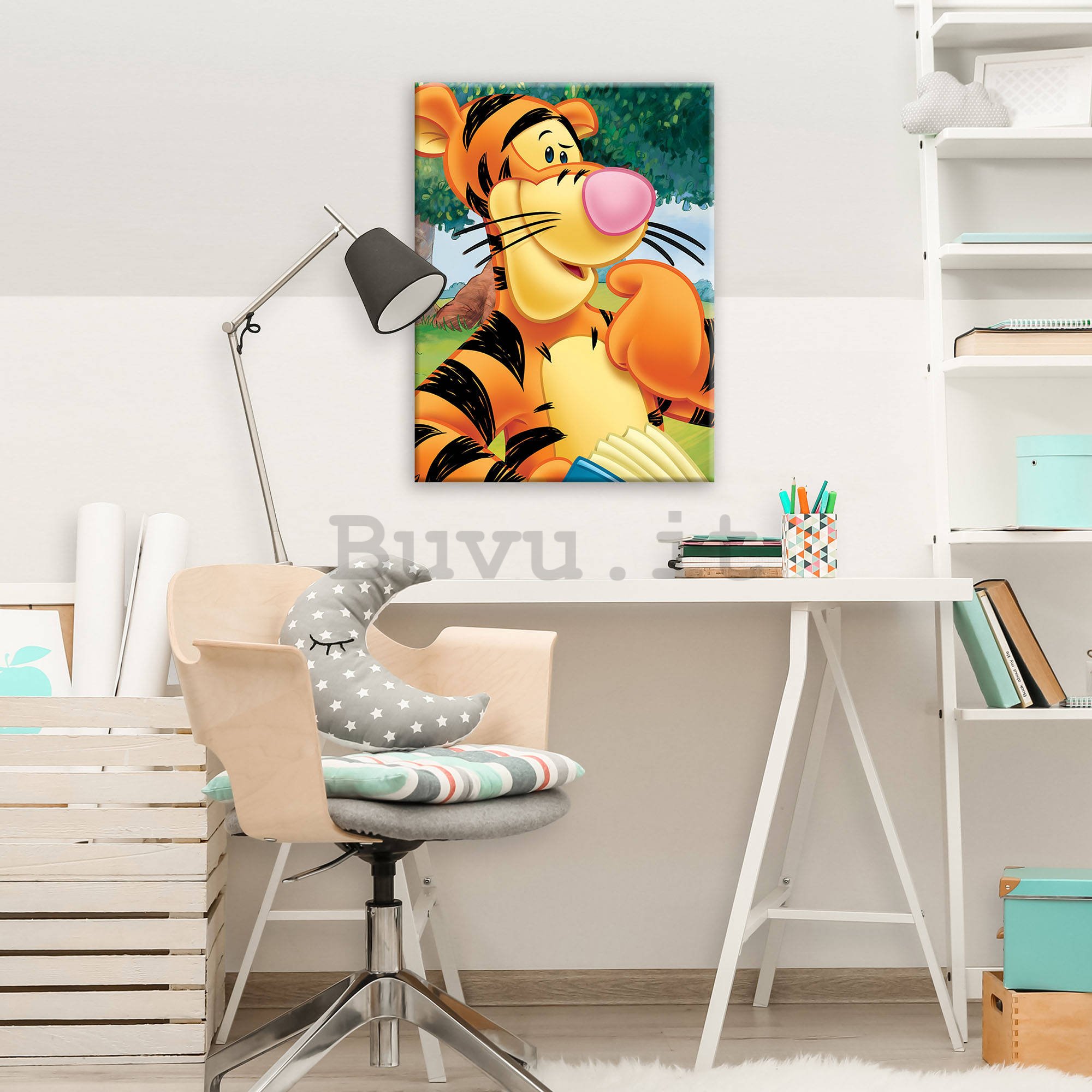 Quadro su tela: Winnie Pooh (Tigre) - 60x80 cm