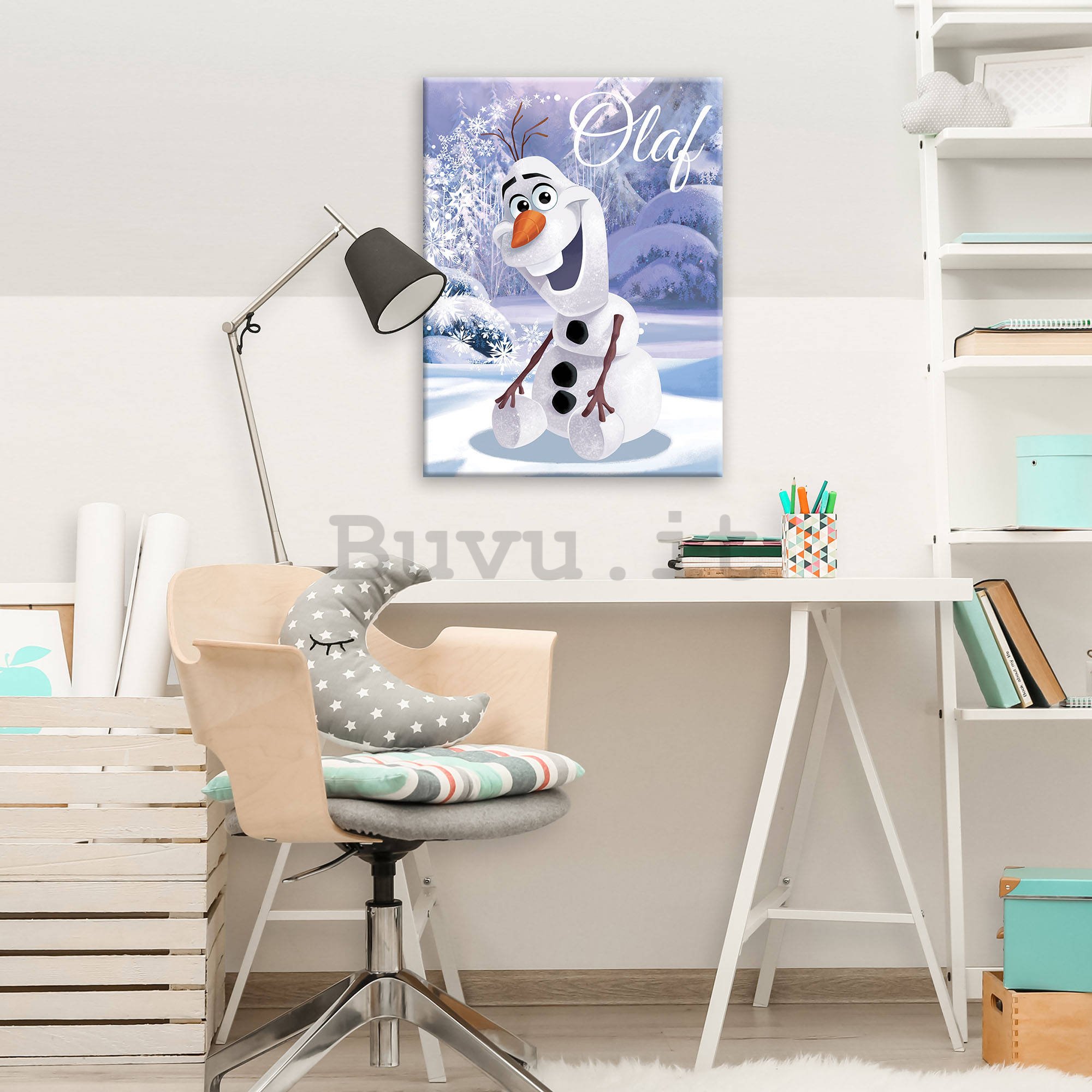 Quadro su tela: Frozen (Olaf) - 60x80 cm