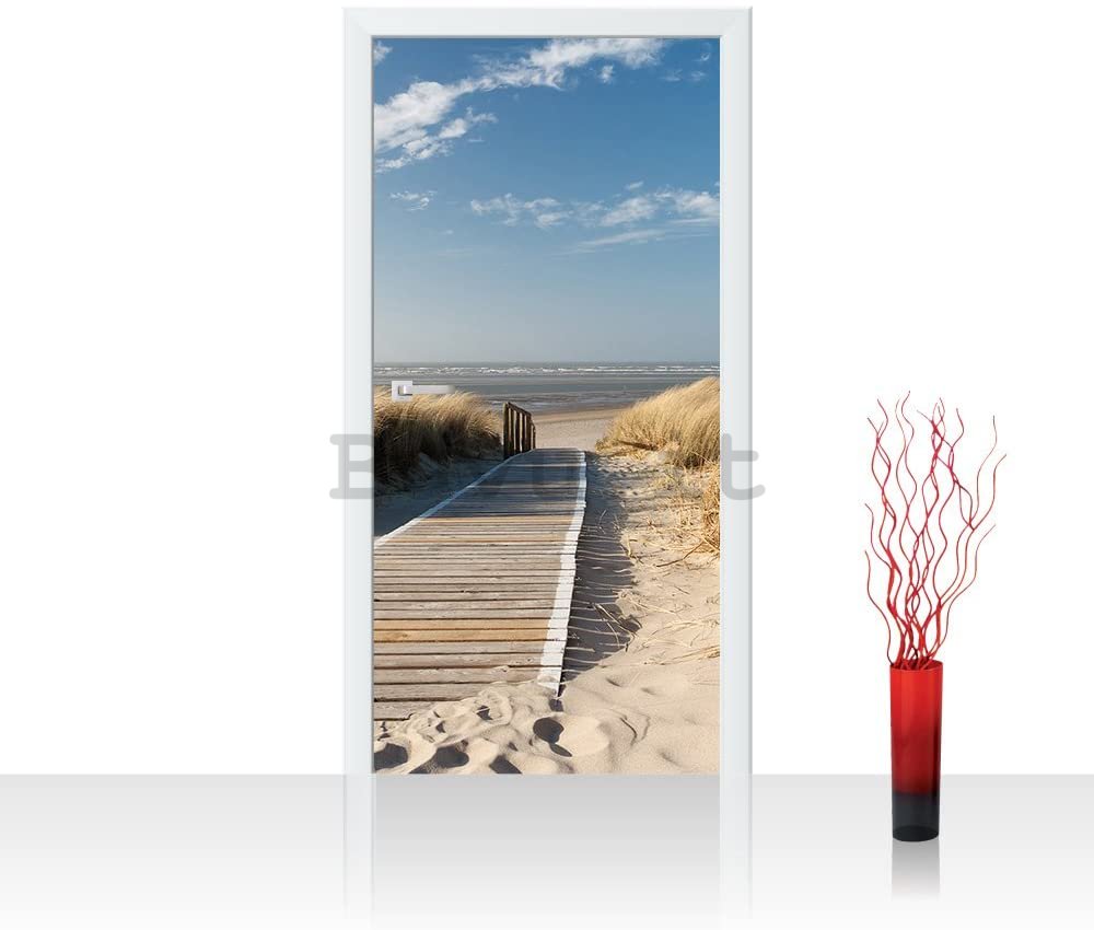 Autoadesiva fotomurale: Sentiero sulla spiaggia (2) - 100x211 cm