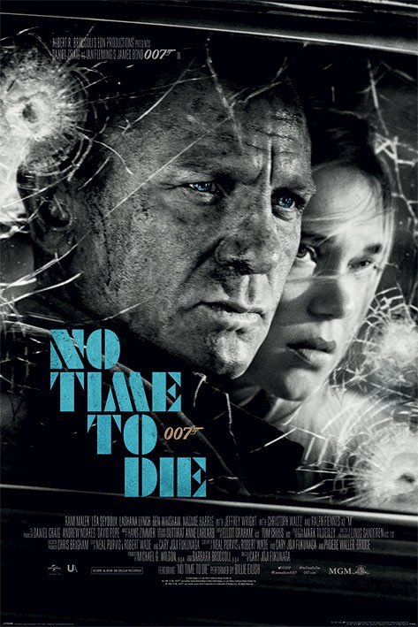 Poster - James Bond (No Time To Die - Noir)