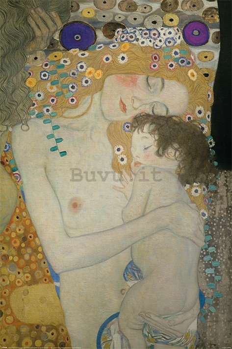 Poster - Gustav Klimt, Madre e bambino