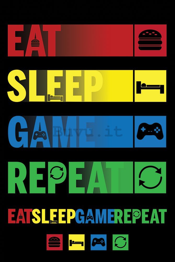 Poster - Eat Sleep Game Repeat