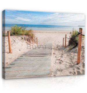 Quadro su tela: Spiaggia (3) - 80x60 cm