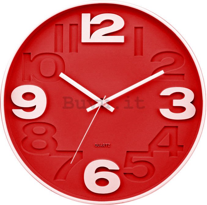 Orologio da parete: Rosso (2) - 30 cm - IN MAGAZZINO 