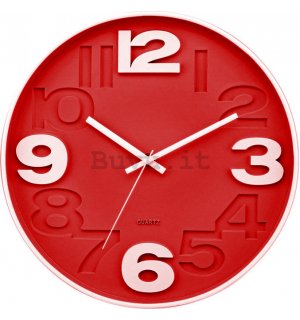 Orologio da parete: Rosso (2) - 30 cm