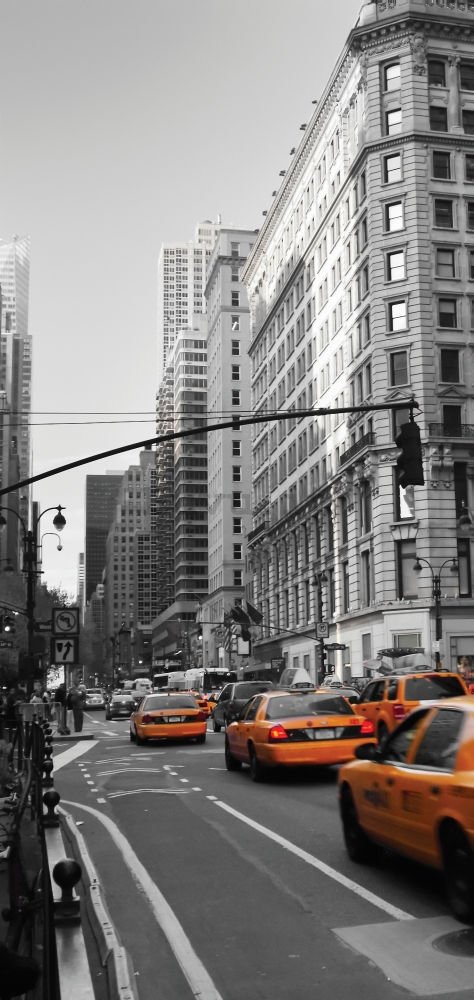 Fotomurale: New York Taxi - 100x211 cm