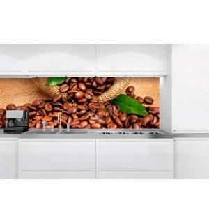 Fotomurale lavabile autoadesiva per cucina - Caffè, 180x60 cm