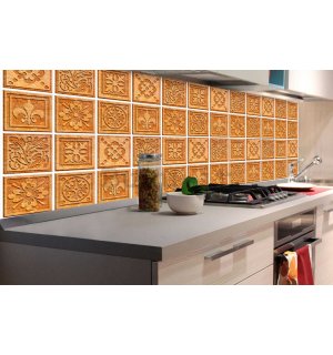 Carta da parati lavabile autoadesiva per cucina - Piastrelle di granito, 180x60 cm